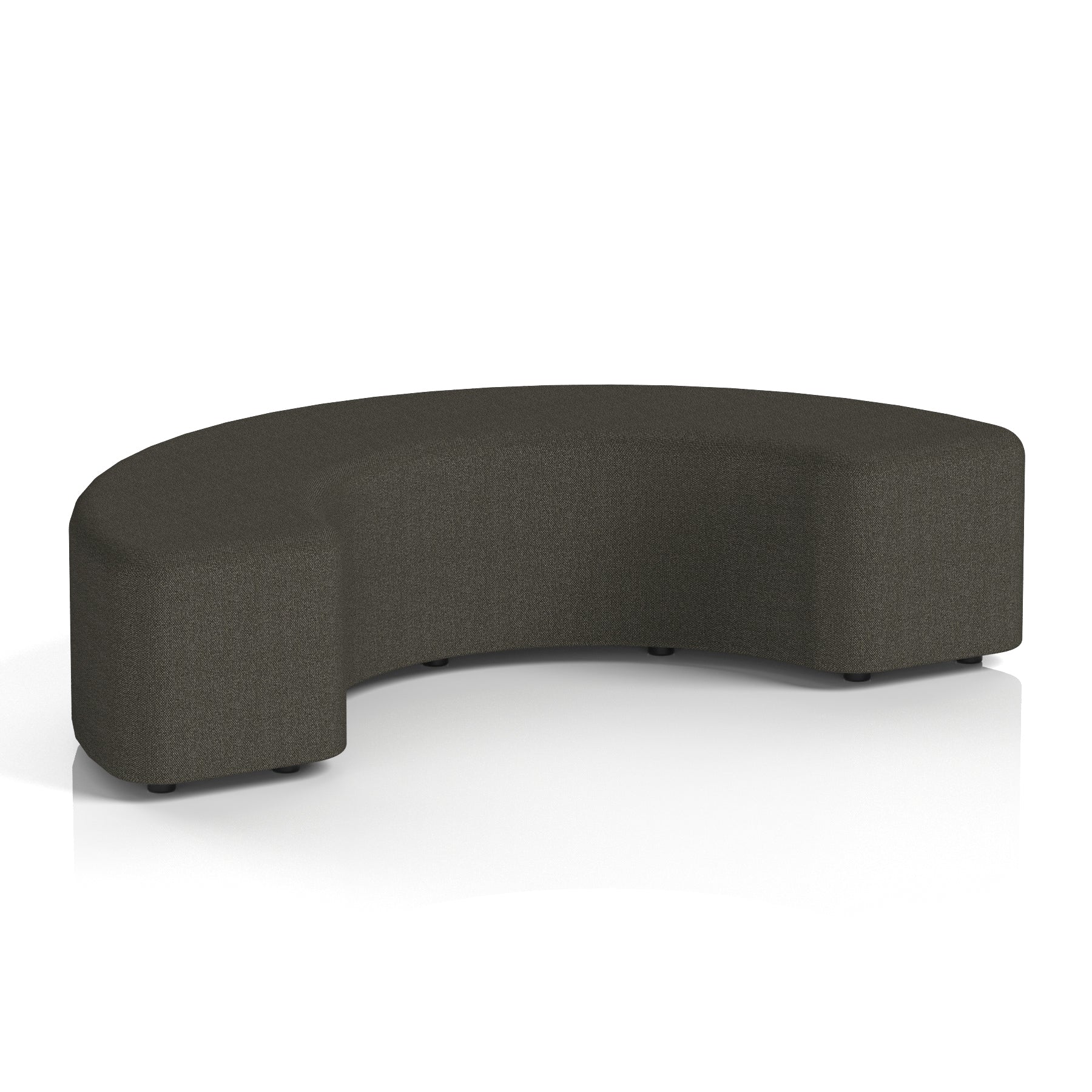 Harlestone Curved Stool – 90° or 180° Single-Tone Office Seating, Multiple Fabric Colours, Pre-Assembled, Quality Materials, 10yr Frame & 5yr Fabric Warranty