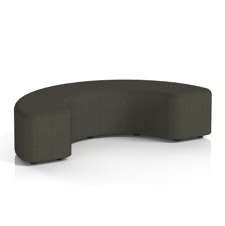 Harlestone Curved Stool – 90° or 180° Single-Tone Office Seating, Multiple Fabric Colours, Pre-Assembled, Quality Materials, 10yr Frame & 5yr Fabric Warranty