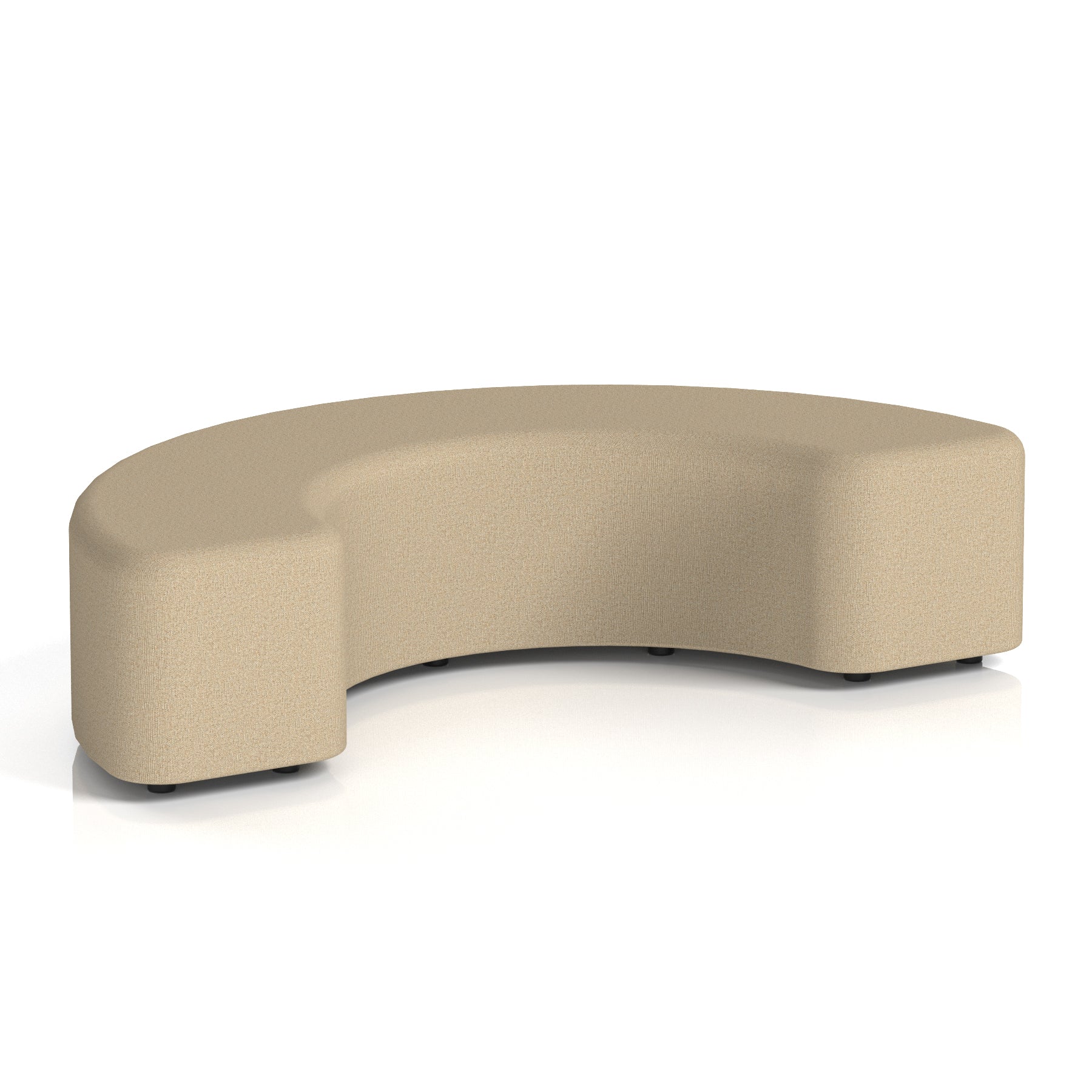 Harlestone Curved Stool – 90° or 180° Single-Tone Office Seating, Multiple Fabric Colours, Pre-Assembled, Quality Materials, 10yr Frame & 5yr Fabric Warranty