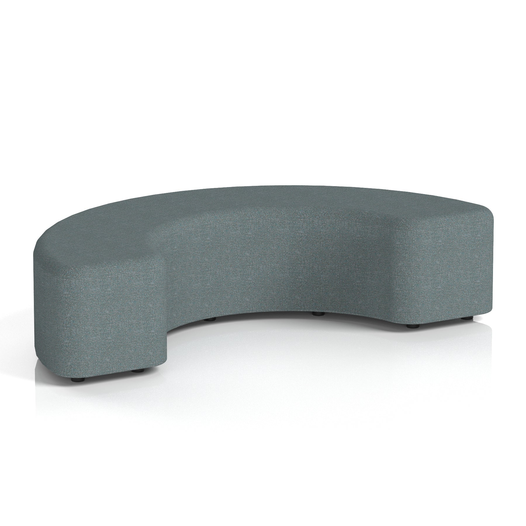 Harlestone Curved Stool – 90° or 180° Single-Tone Office Seating, Multiple Fabric Colours, Pre-Assembled, Quality Materials, 10yr Frame & 5yr Fabric Warranty