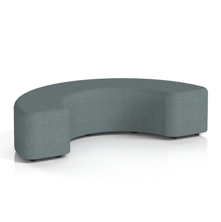 Harlestone Curved Stool – 90° or 180° Single-Tone Office Seating, Multiple Fabric Colours, Pre-Assembled, Quality Materials, 10yr Frame & 5yr Fabric Warranty