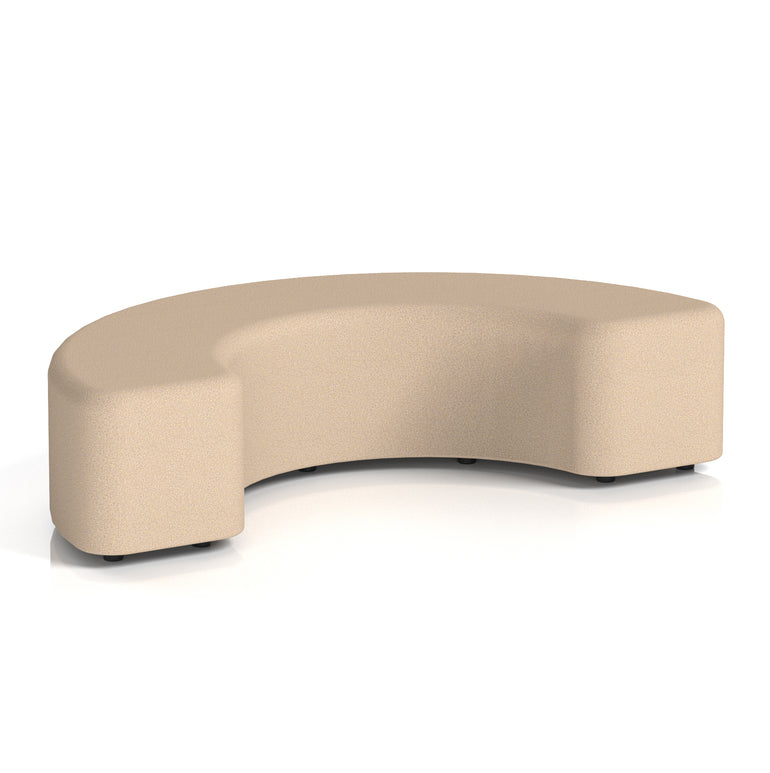 Harlestone Curved Stool – 90° or 180° Single-Tone Office Seating, Multiple Fabric Colours, Pre-Assembled, Quality Materials, 10yr Frame & 5yr Fabric Warranty