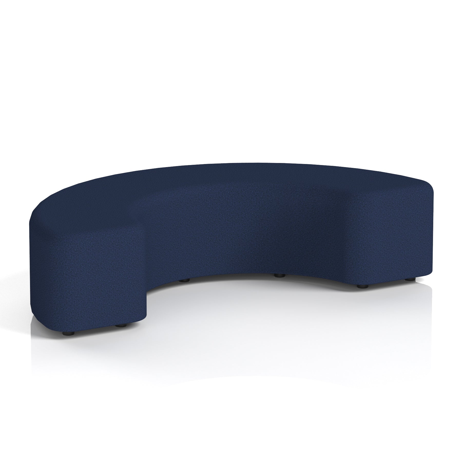 Harlestone Curved Stool – 90° or 180° Single-Tone Office Seating, Multiple Fabric Colours, Pre-Assembled, Quality Materials, 10yr Frame & 5yr Fabric Warranty