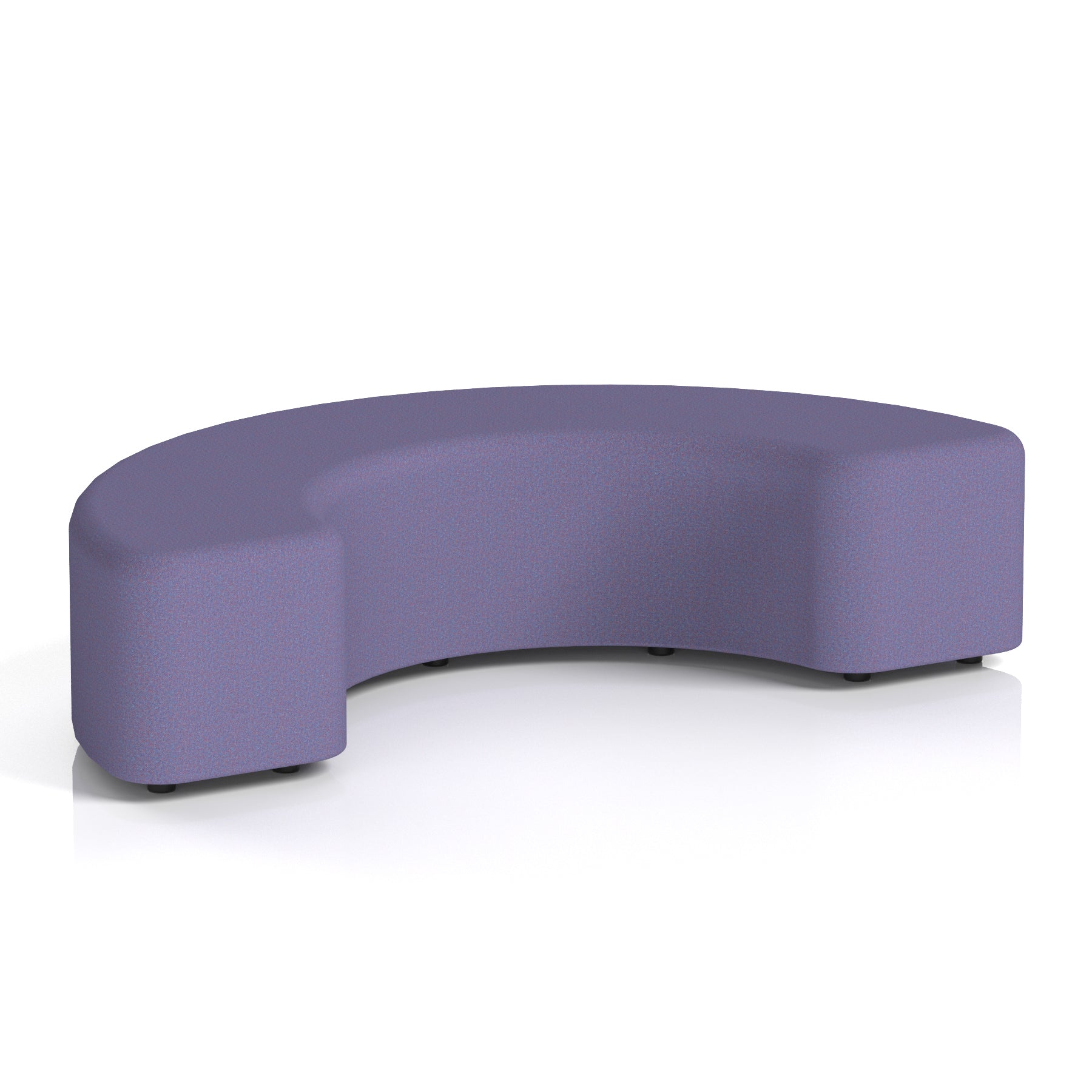 Harlestone Curved Stool – 90° or 180° Single-Tone Office Seating, Multiple Fabric Colours, Pre-Assembled, Quality Materials, 10yr Frame & 5yr Fabric Warranty