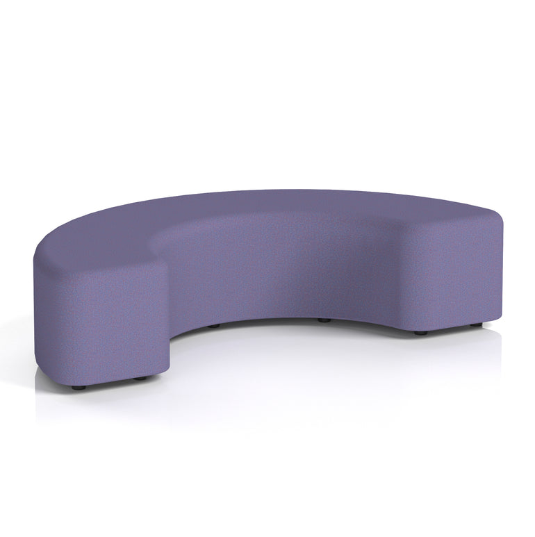 Harlestone Curved Stool – 90° or 180° Single-Tone Office Seating, Multiple Fabric Colours, Pre-Assembled, Quality Materials, 10yr Frame & 5yr Fabric Warranty