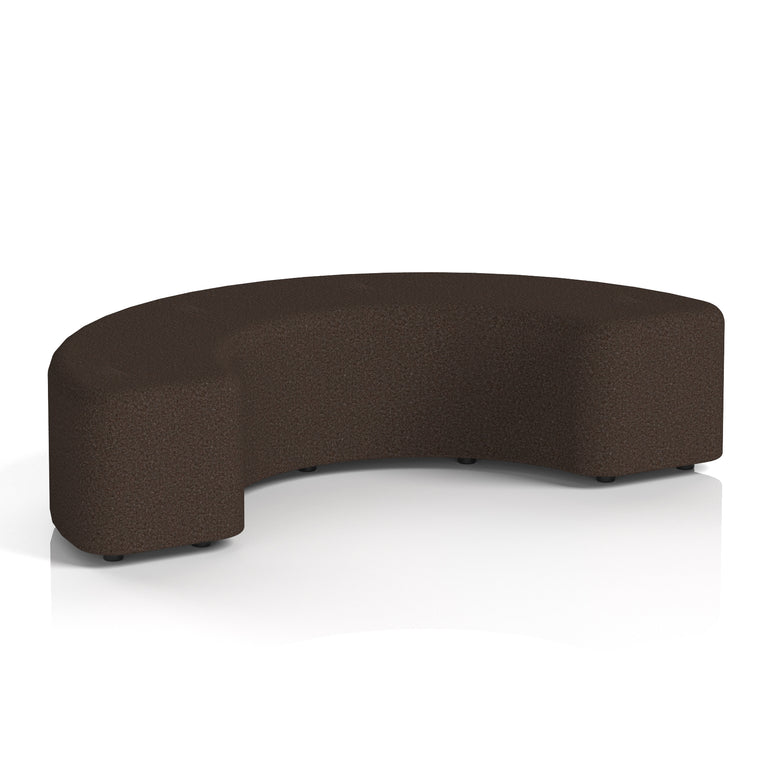 Harlestone Curved Stool – 90° or 180° Single-Tone Office Seating, Multiple Fabric Colours, Pre-Assembled, Quality Materials, 10yr Frame & 5yr Fabric Warranty