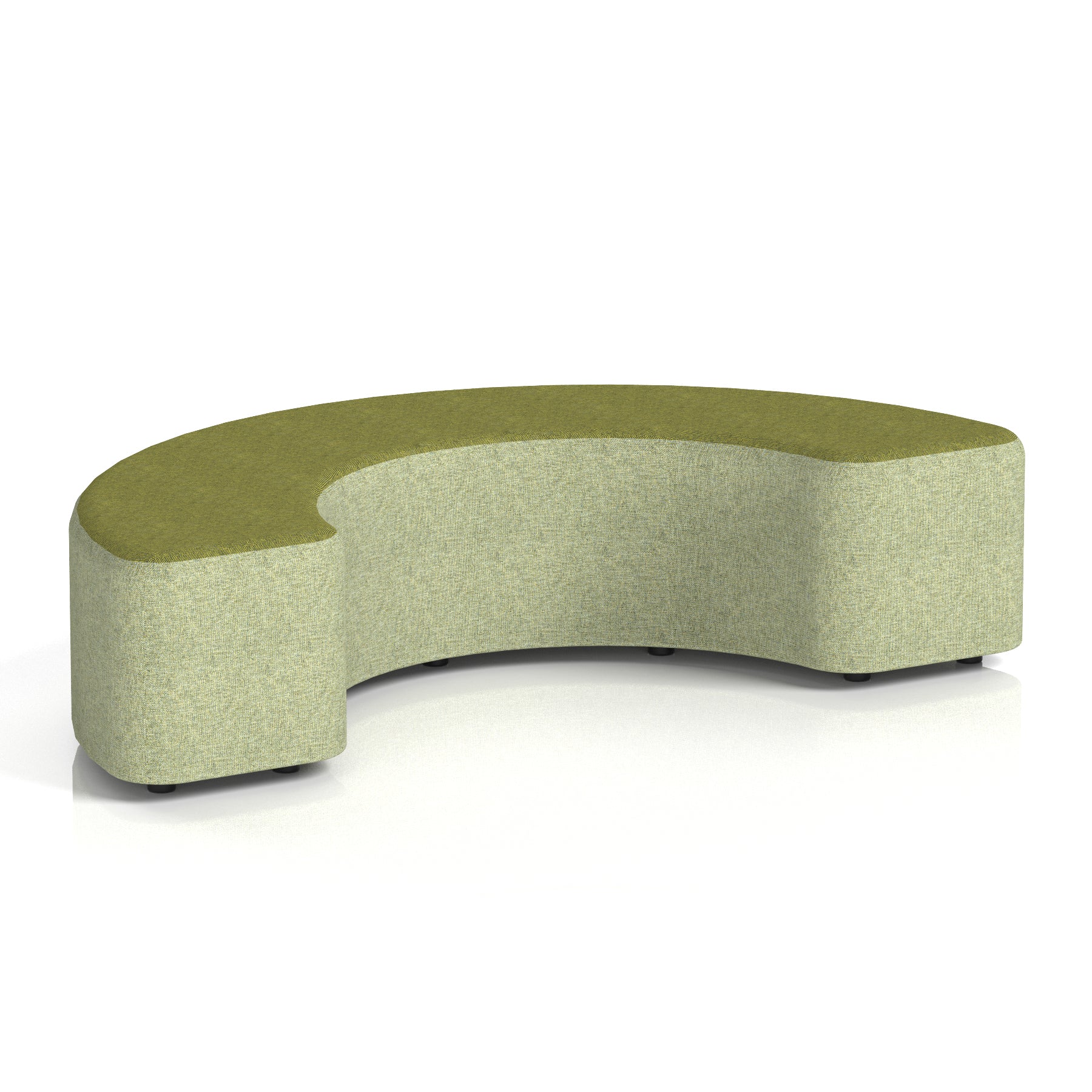 Harlestone Curved Modular Stool, 90° or 180° Two-Tone Design, Multiple Fabric & Colour Options, Plywood/Foam/Fabric, Fully Assembled, 10yr Frame Warranty – Office Reception Seating