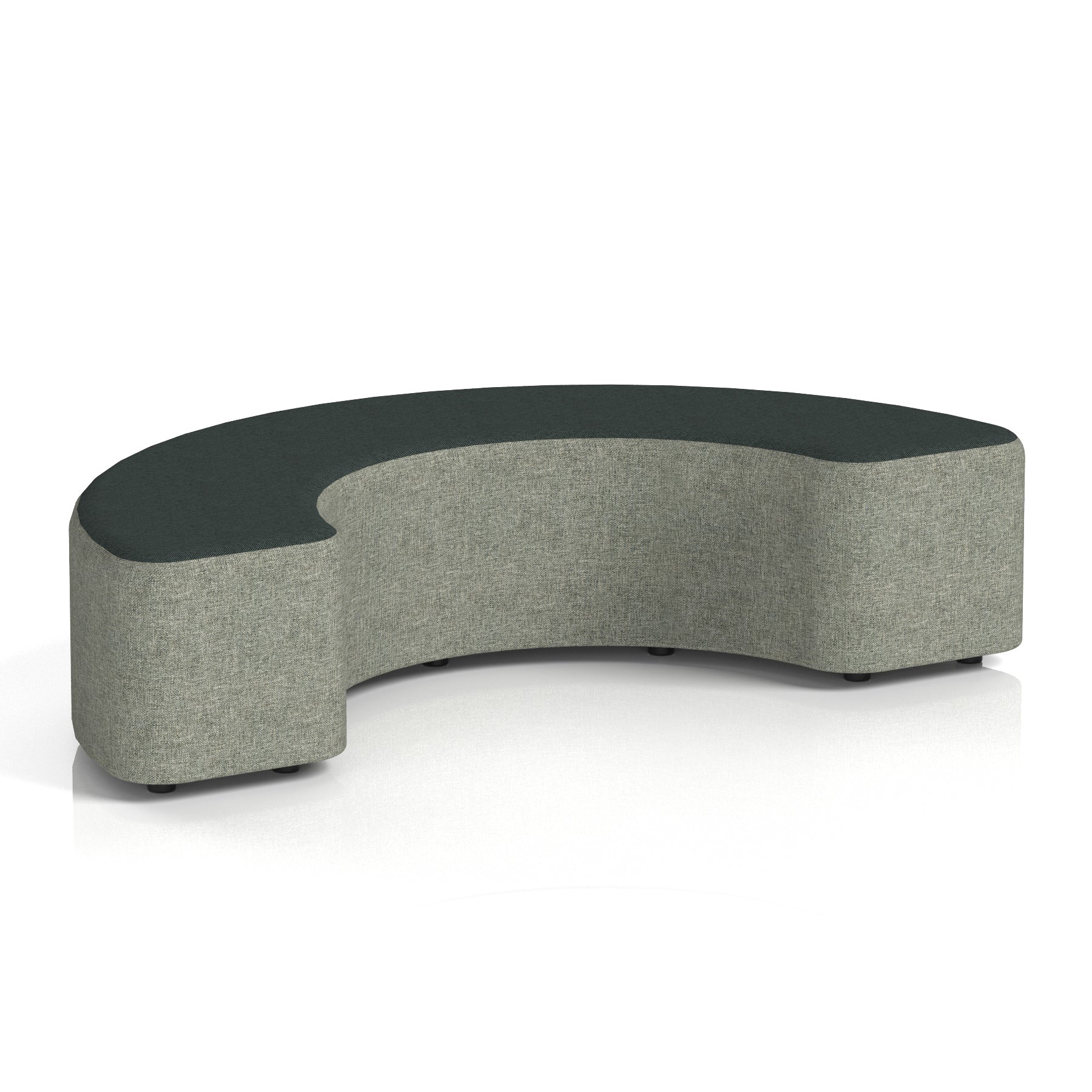Harlestone Curved Modular Stool, 90° or 180° Two-Tone Design, Multiple Fabric & Colour Options, Plywood/Foam/Fabric, Fully Assembled, 10yr Frame Warranty – Office Reception Seating
