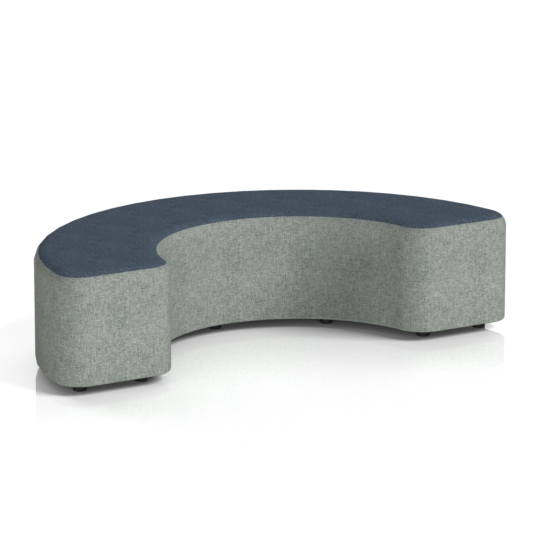 Harlestone Curved Modular Stool, 90° or 180° Two-Tone Design, Multiple Fabric & Colour Options, Plywood/Foam/Fabric, Fully Assembled, 10yr Frame Warranty – Office Reception Seating