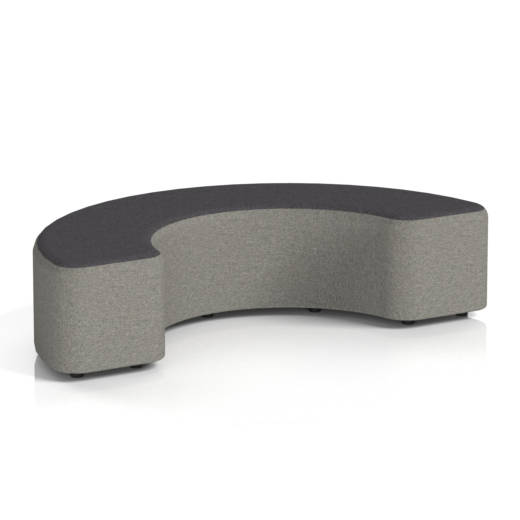 Harlestone Curved Modular Stool, 90° or 180° Two-Tone Design, Multiple Fabric & Colour Options, Plywood/Foam/Fabric, Fully Assembled, 10yr Frame Warranty – Office Reception Seating