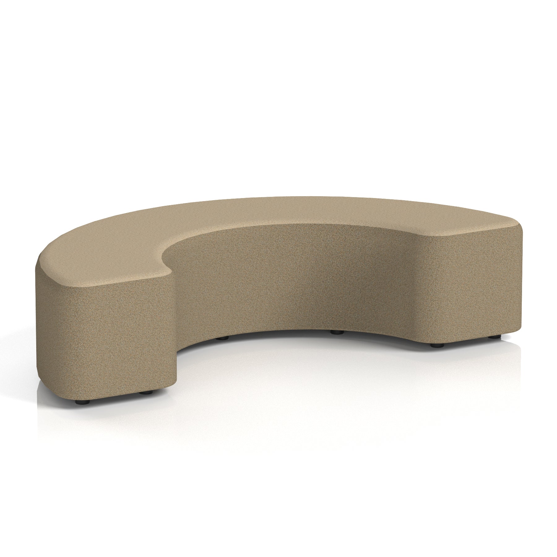 Harlestone Curved Modular Stool, 90° or 180° Two-Tone Design, Multiple Fabric & Colour Options, Plywood/Foam/Fabric, Fully Assembled, 10yr Frame Warranty – Office Reception Seating