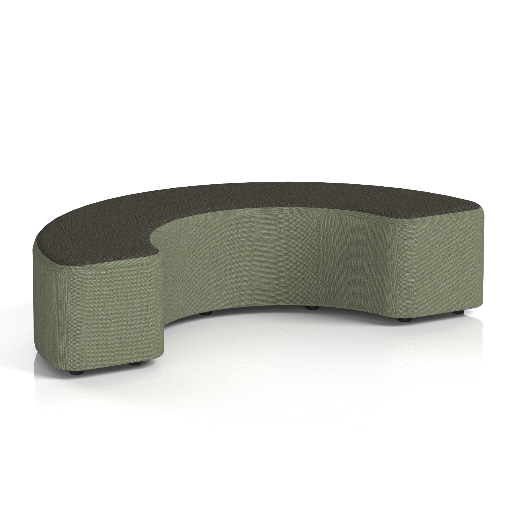 Harlestone Curved Modular Stool, 90° or 180° Two-Tone Design, Multiple Fabric & Colour Options, Plywood/Foam/Fabric, Fully Assembled, 10yr Frame Warranty – Office Reception Seating