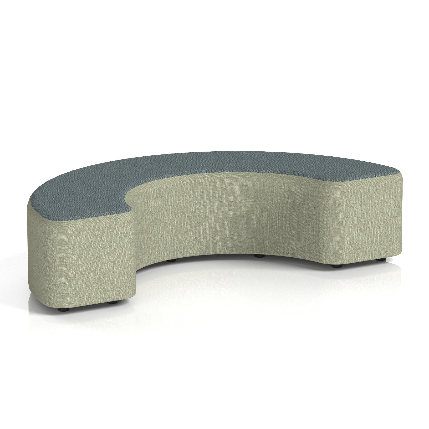 Harlestone Curved Modular Stool, 90° or 180° Two-Tone Design, Multiple Fabric & Colour Options, Plywood/Foam/Fabric, Fully Assembled, 10yr Frame Warranty – Office Reception Seating