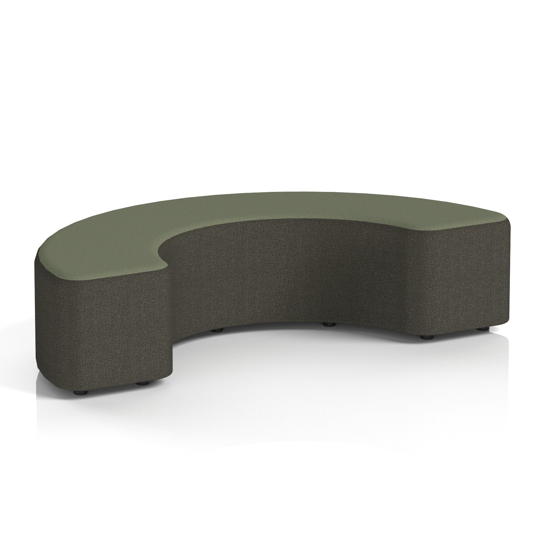 Harlestone Curved Modular Stool, 90° or 180° Two-Tone Design, Multiple Fabric & Colour Options, Plywood/Foam/Fabric, Fully Assembled, 10yr Frame Warranty – Office Reception Seating