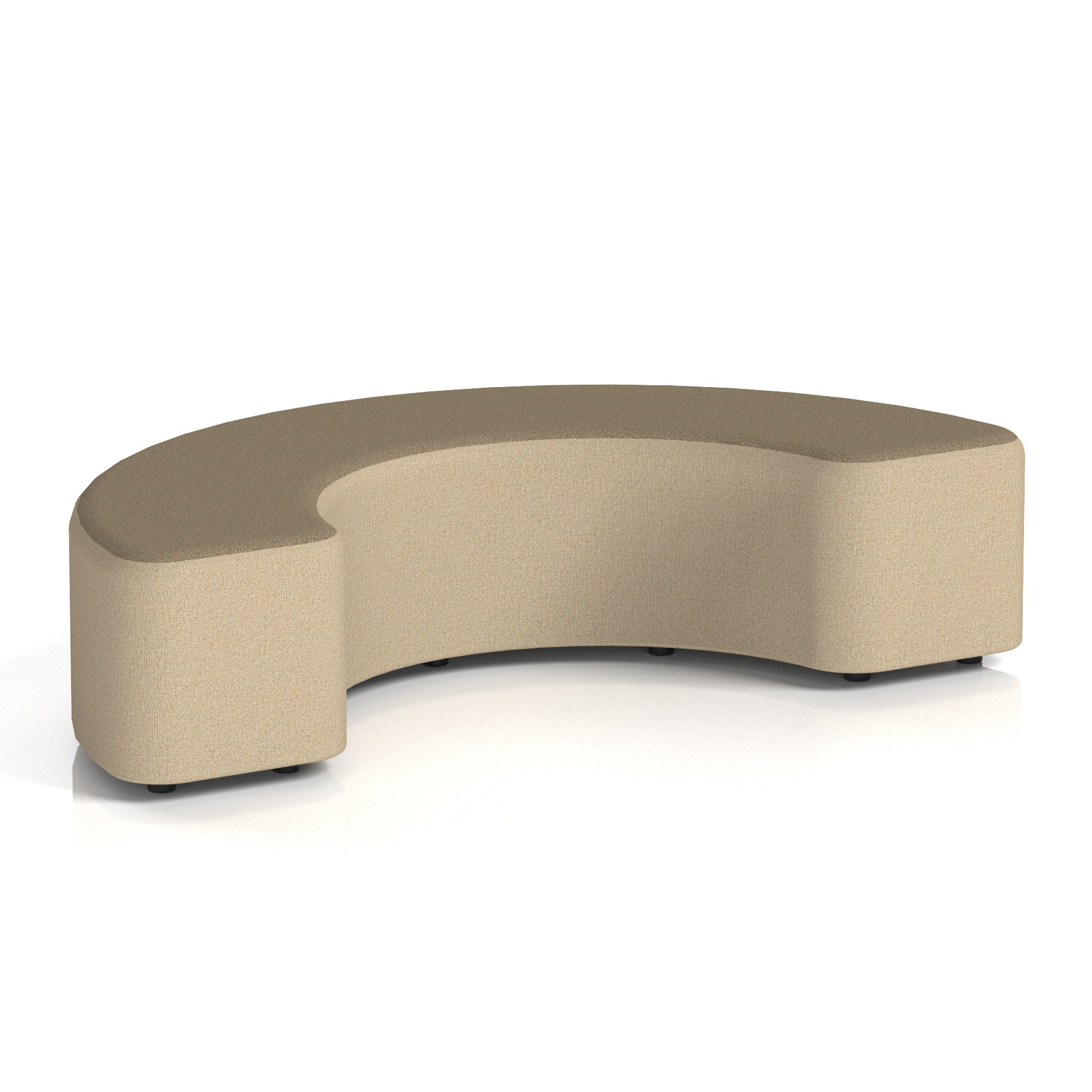 Harlestone Curved Modular Stool, 90° or 180° Two-Tone Design, Multiple Fabric & Colour Options, Plywood/Foam/Fabric, Fully Assembled, 10yr Frame Warranty – Office Reception Seating