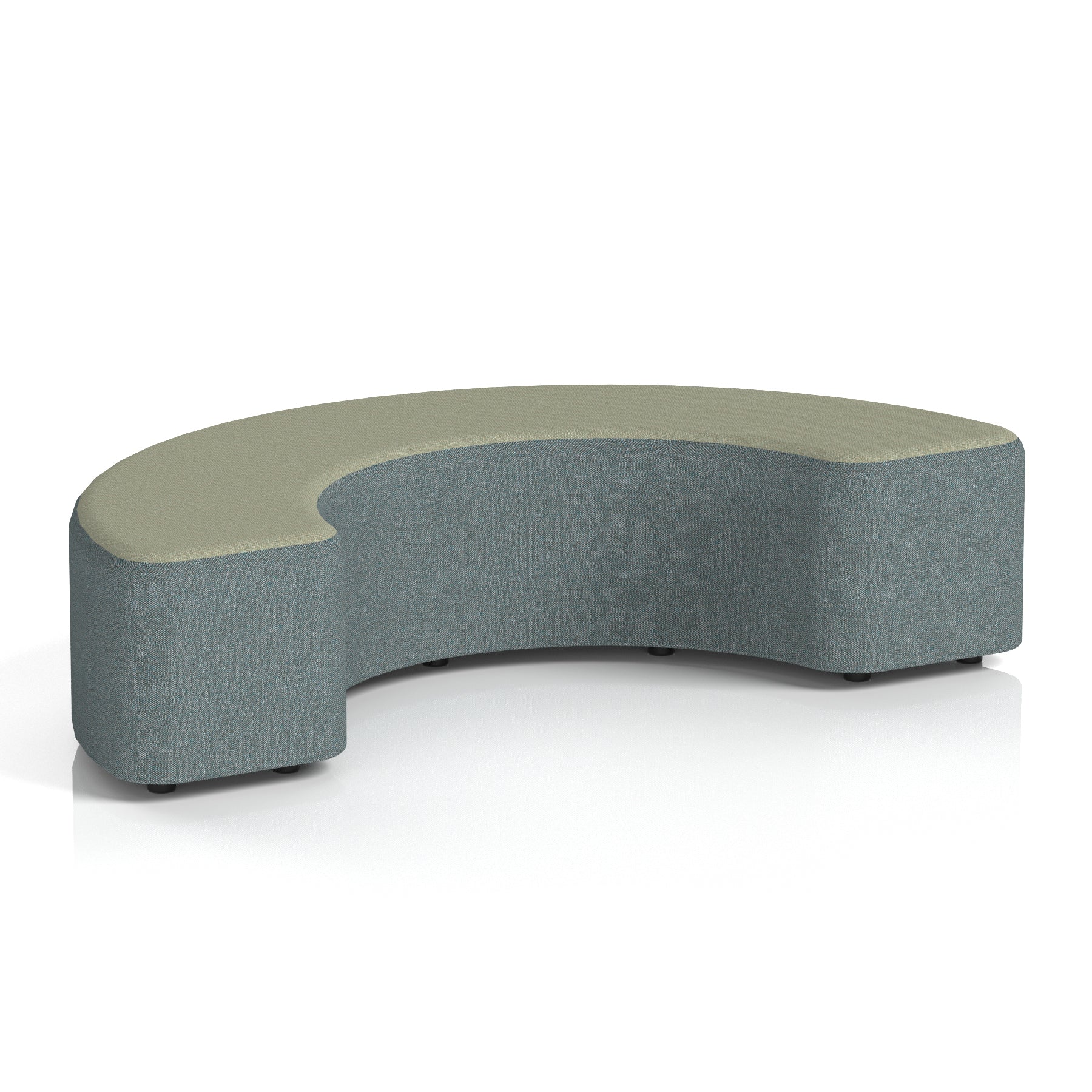 Harlestone Curved Modular Stool, 90° or 180° Two-Tone Design, Multiple Fabric & Colour Options, Plywood/Foam/Fabric, Fully Assembled, 10yr Frame Warranty – Office Reception Seating