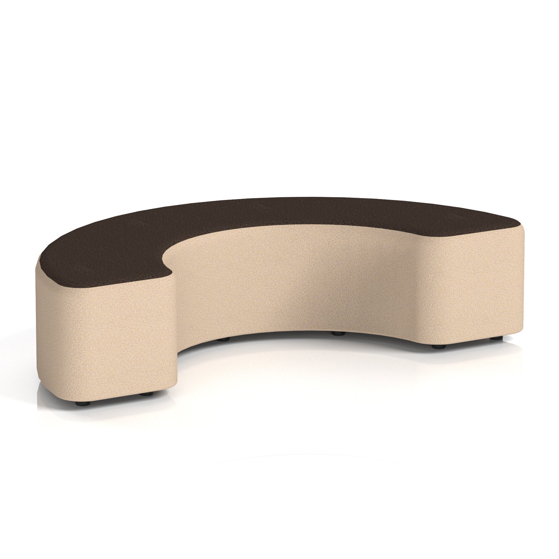 Harlestone Curved Modular Stool, 90° or 180° Two-Tone Design, Multiple Fabric & Colour Options, Plywood/Foam/Fabric, Fully Assembled, 10yr Frame Warranty – Office Reception Seating