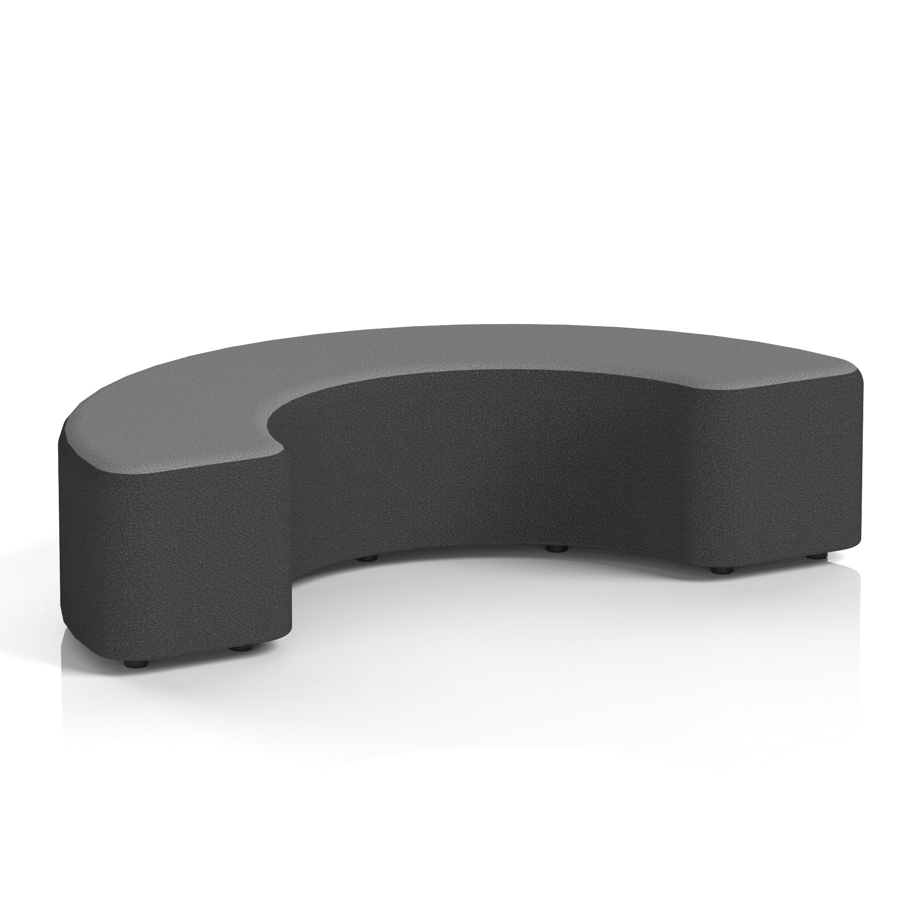 Harlestone Curved Modular Stool, 90° or 180° Two-Tone Design, Multiple Fabric & Colour Options, Plywood/Foam/Fabric, Fully Assembled, 10yr Frame Warranty – Office Reception Seating