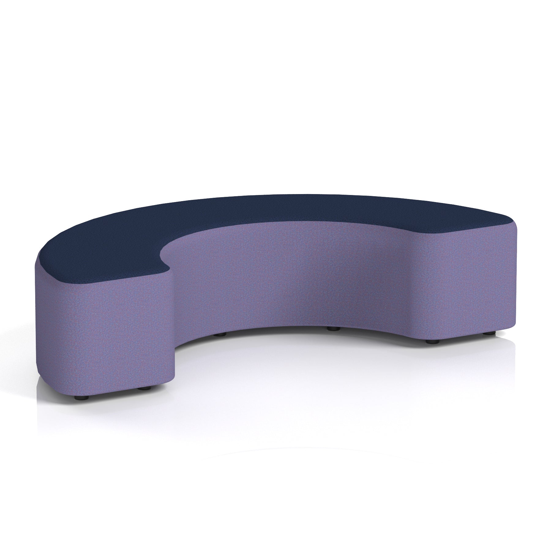 Harlestone Curved Modular Stool, 90° or 180° Two-Tone Design, Multiple Fabric & Colour Options, Plywood/Foam/Fabric, Fully Assembled, 10yr Frame Warranty – Office Reception Seating