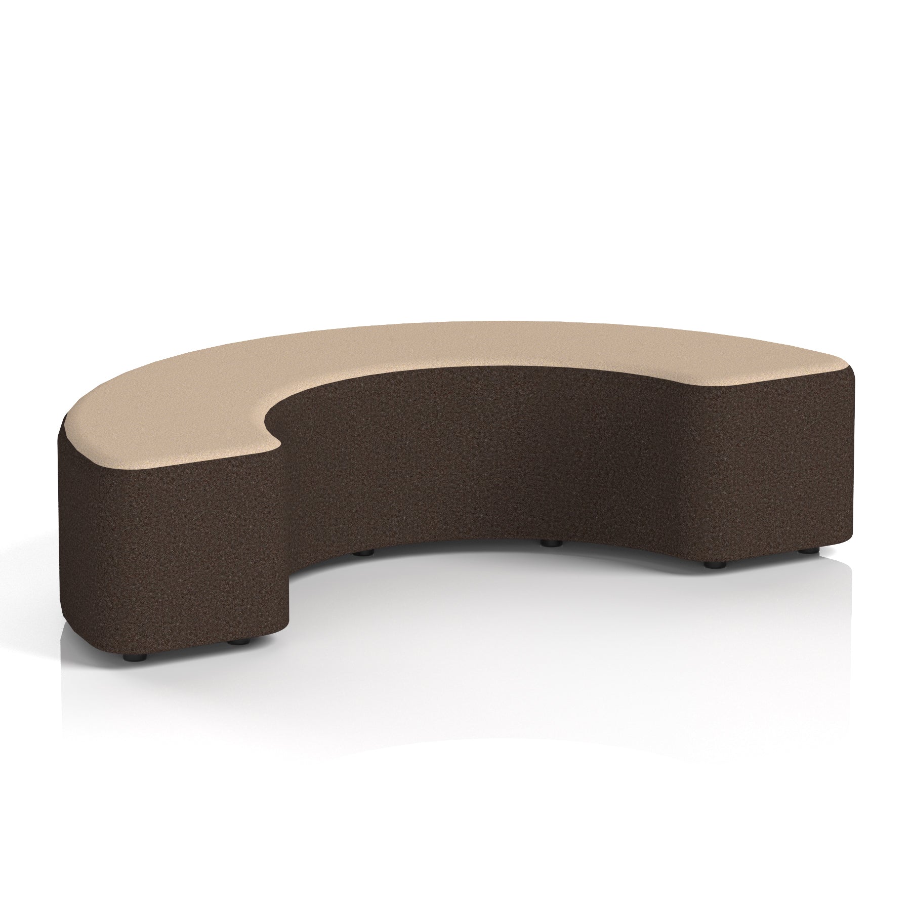 Harlestone Curved Modular Stool, 90° or 180° Two-Tone Design, Multiple Fabric & Colour Options, Plywood/Foam/Fabric, Fully Assembled, 10yr Frame Warranty – Office Reception Seating