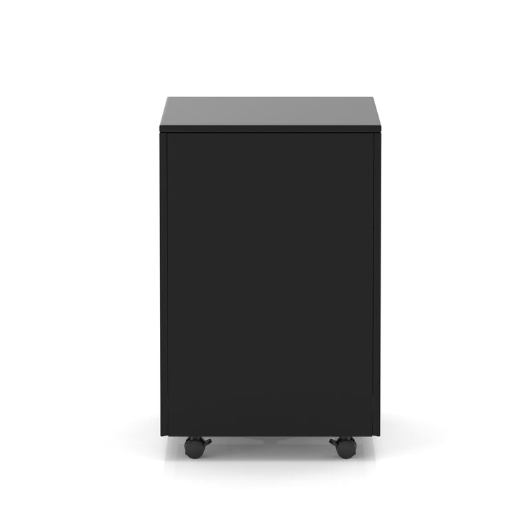 Base Mobile Steel Pedestal 3 Drawer – Fully Assembled Office Filing Cabinet, Durable Steel, Lockable, 5 Year Warranty, Mobile on Wheels, Available in Black, Silver or White