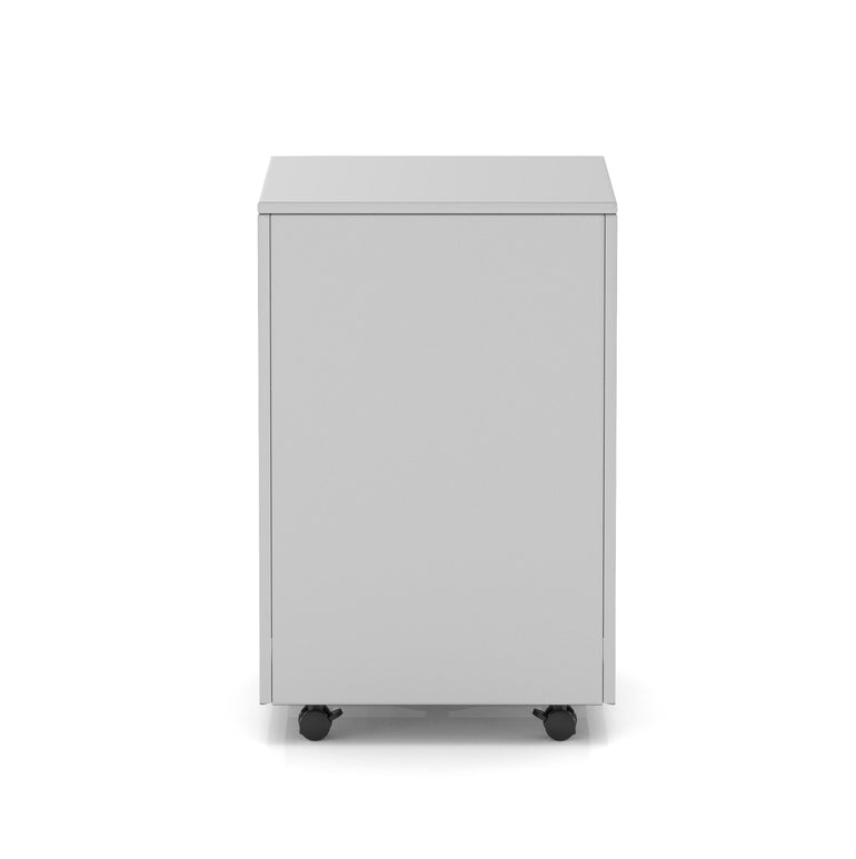 Base Mobile Steel Pedestal 3 Drawer – Fully Assembled Office Filing Cabinet, Durable Steel, Lockable, 5 Year Warranty, Mobile on Wheels, Available in Black, Silver or White