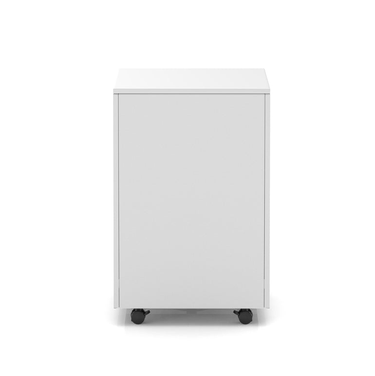 Base Mobile Steel Pedestal 3 Drawer – Fully Assembled Office Filing Cabinet, Durable Steel, Lockable, 5 Year Warranty, Mobile on Wheels, Available in Black, Silver or White
