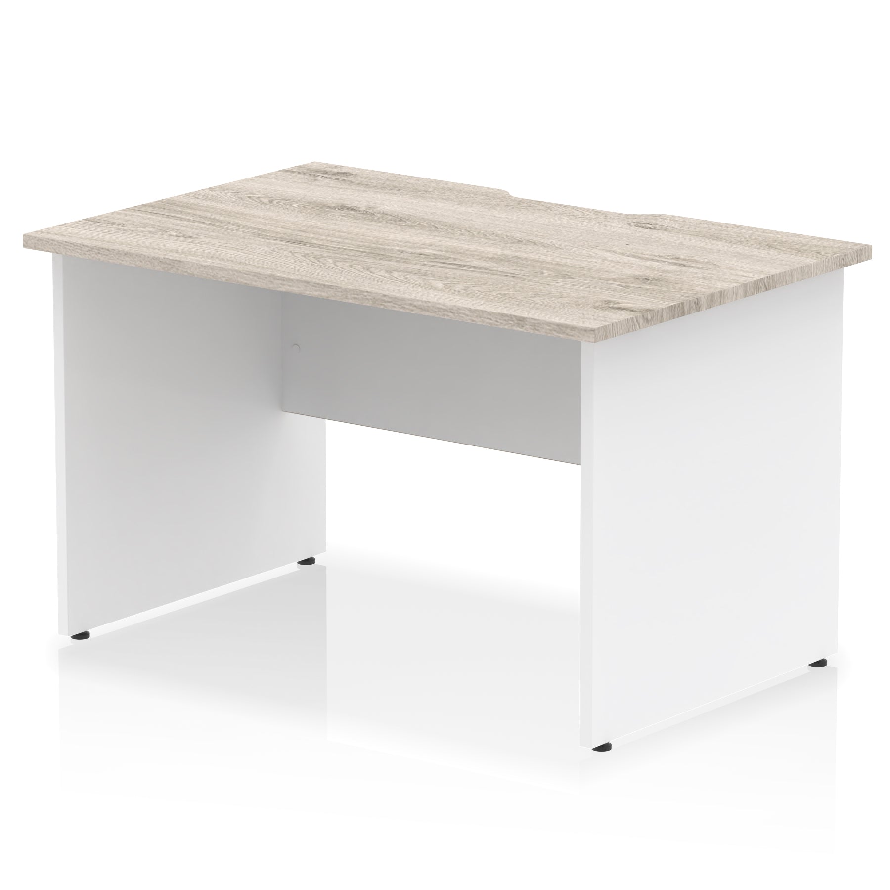 Impulse 1200mm Scalloped Edge Straight Desk with Panel End Legs – Multiple Top & Leg Colours – Durable MFC – 10 Year Warranty – Self Assembly