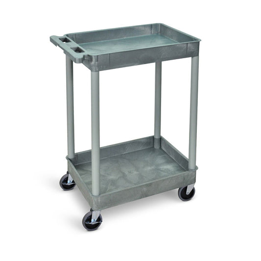 Proplaz Superstrength Plastic Multi Purpose Trolleys Storage Trays Grey