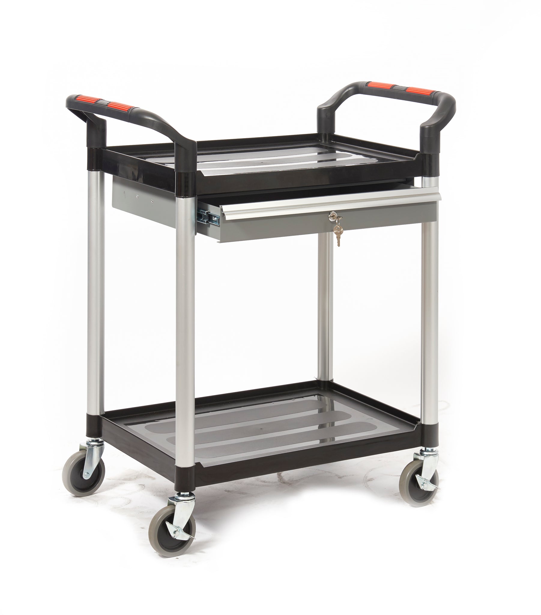 Proplaz Shelf Trolley Steel Drawers