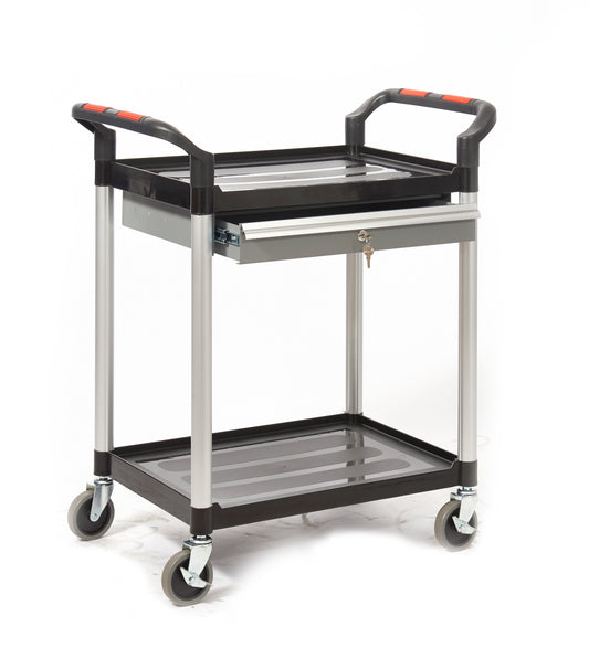 Proplaz Shelf Trolley Steel Drawers