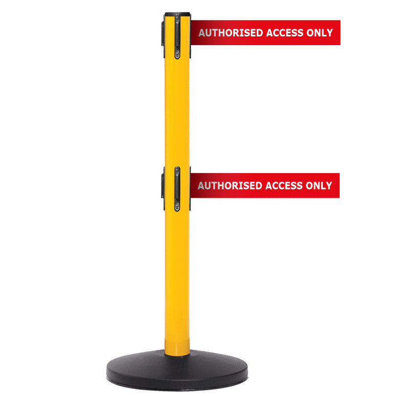Safety Belt Barriers Messaged Belt
