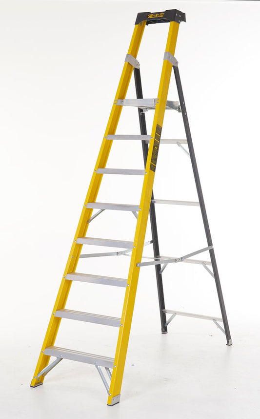 Climb It Glass Fibre Platform Stepladders