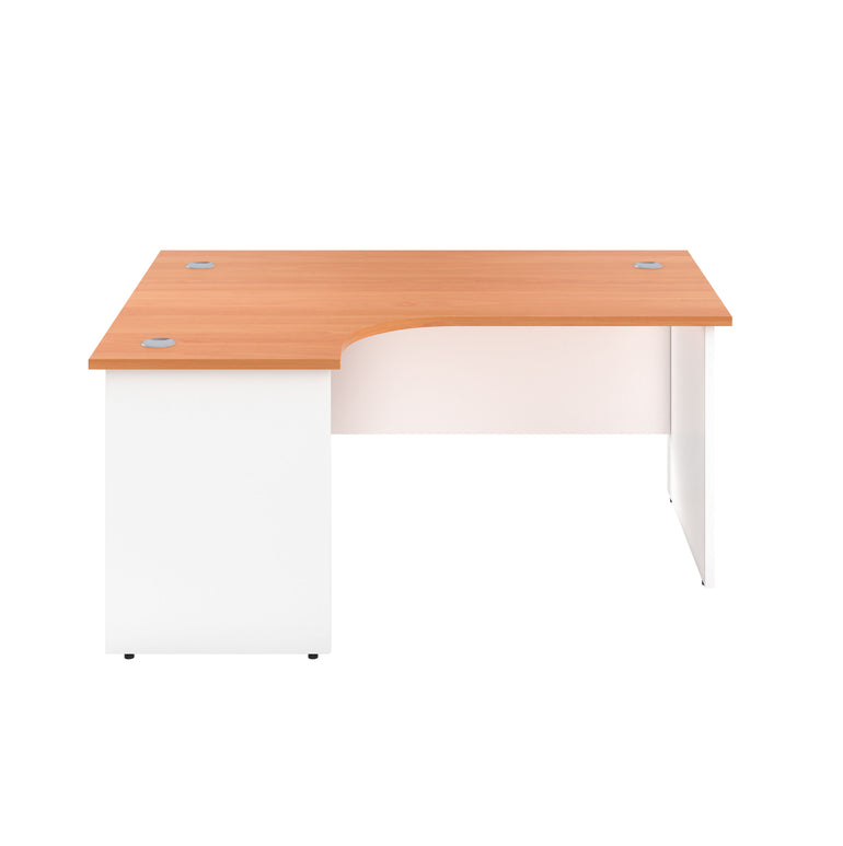 TC Panel Plus Left Hand 1800mm Crescent Desk