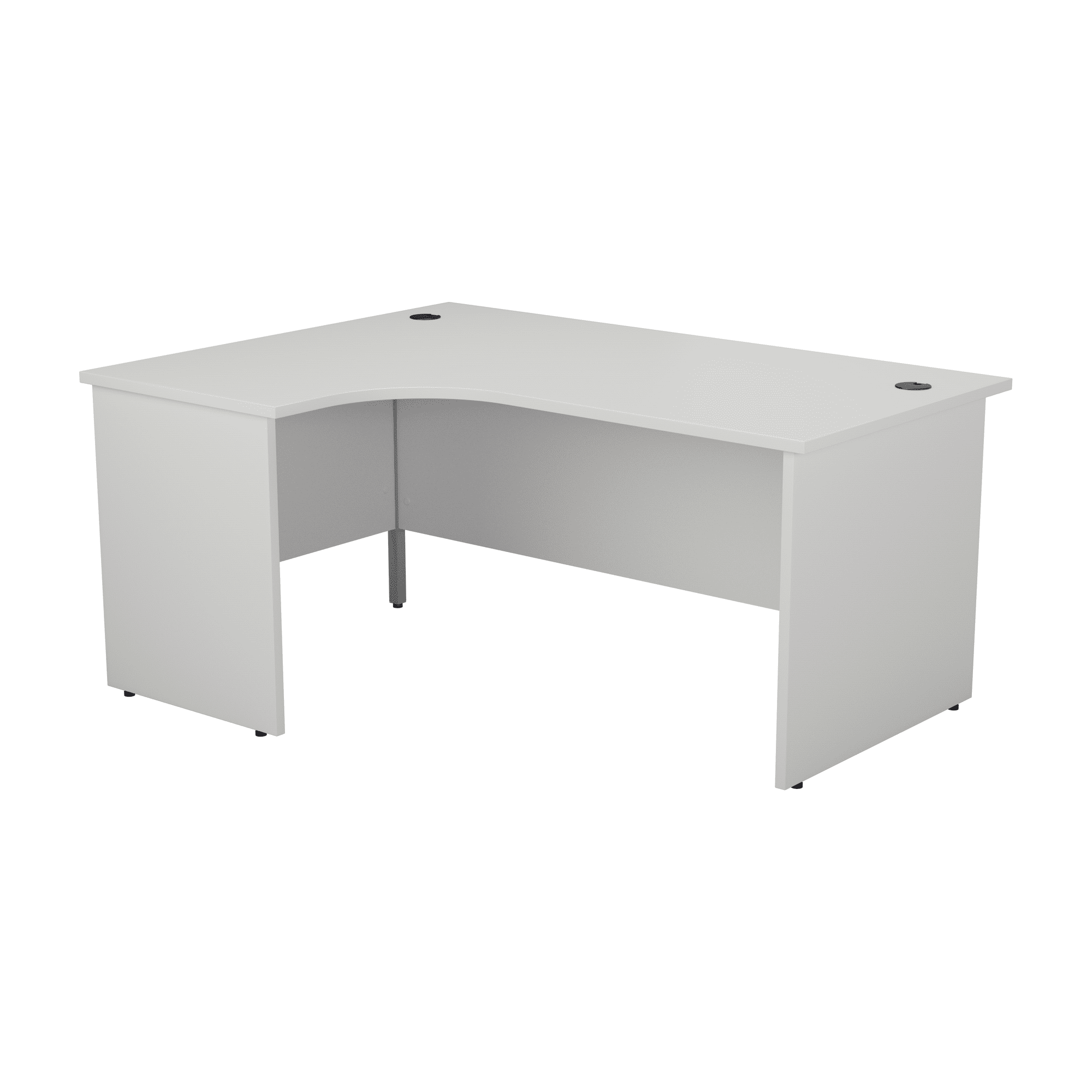 TC Panel Left Hand 1800mm Crescent Desk & Desk High Pedestal