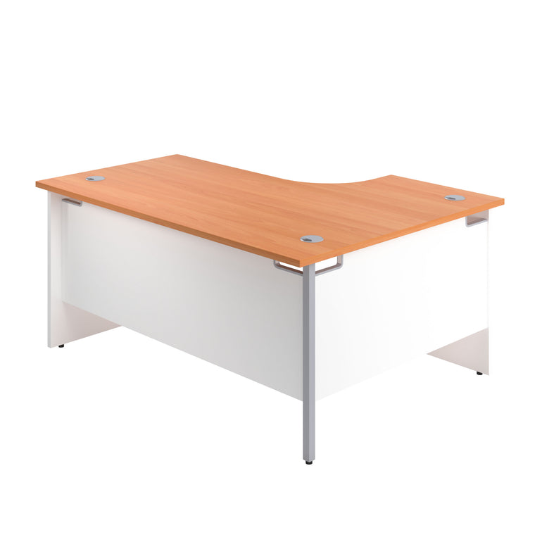 TC Panel Plus Left Hand 1800mm Crescent Desk
