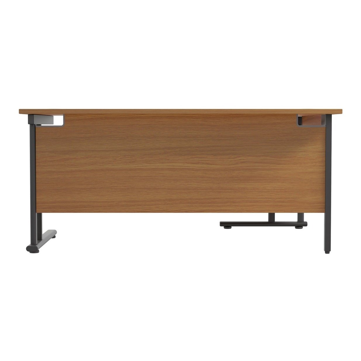 Twin Upright Left Hand 1600mm Crescent Desk