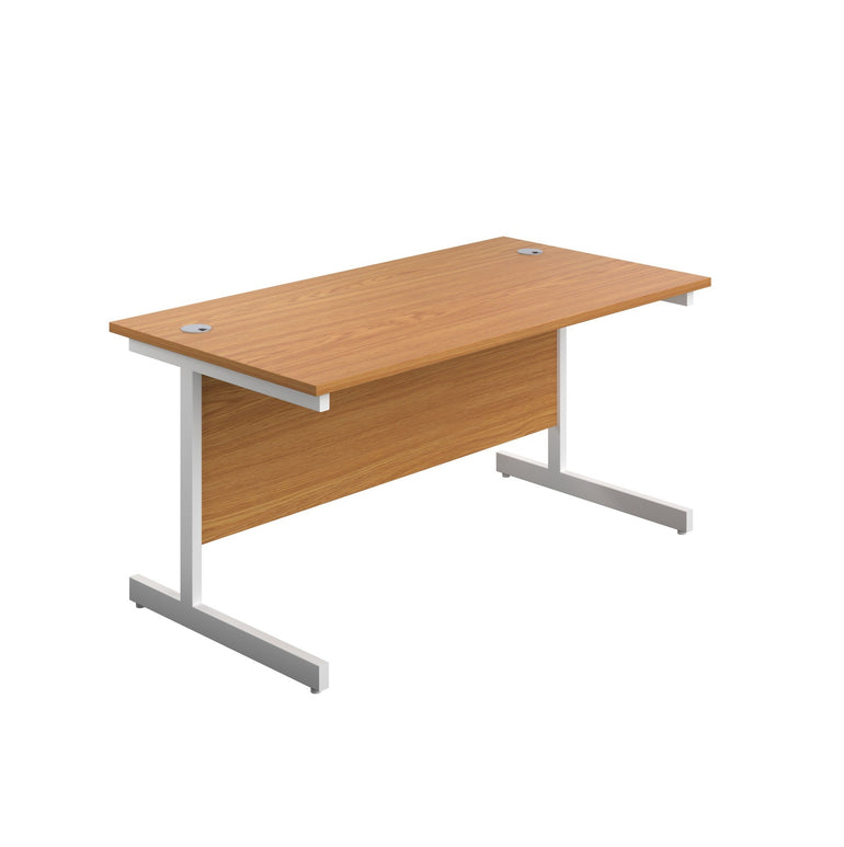Single Upright Straight 1600mm Desk & Mobile Pedestal