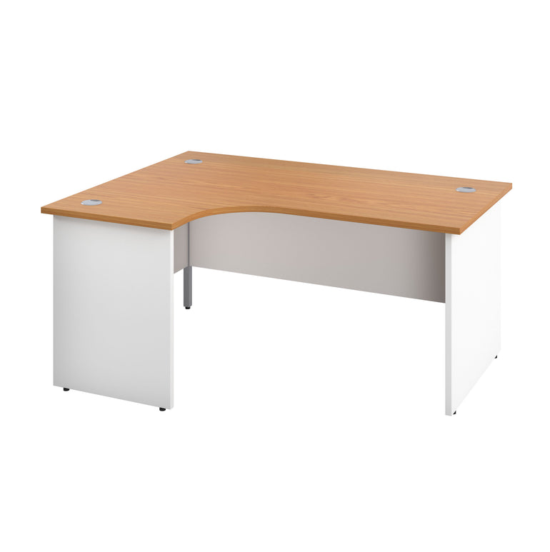 TC Panel Plus Left Hand 1800mm Crescent Desk