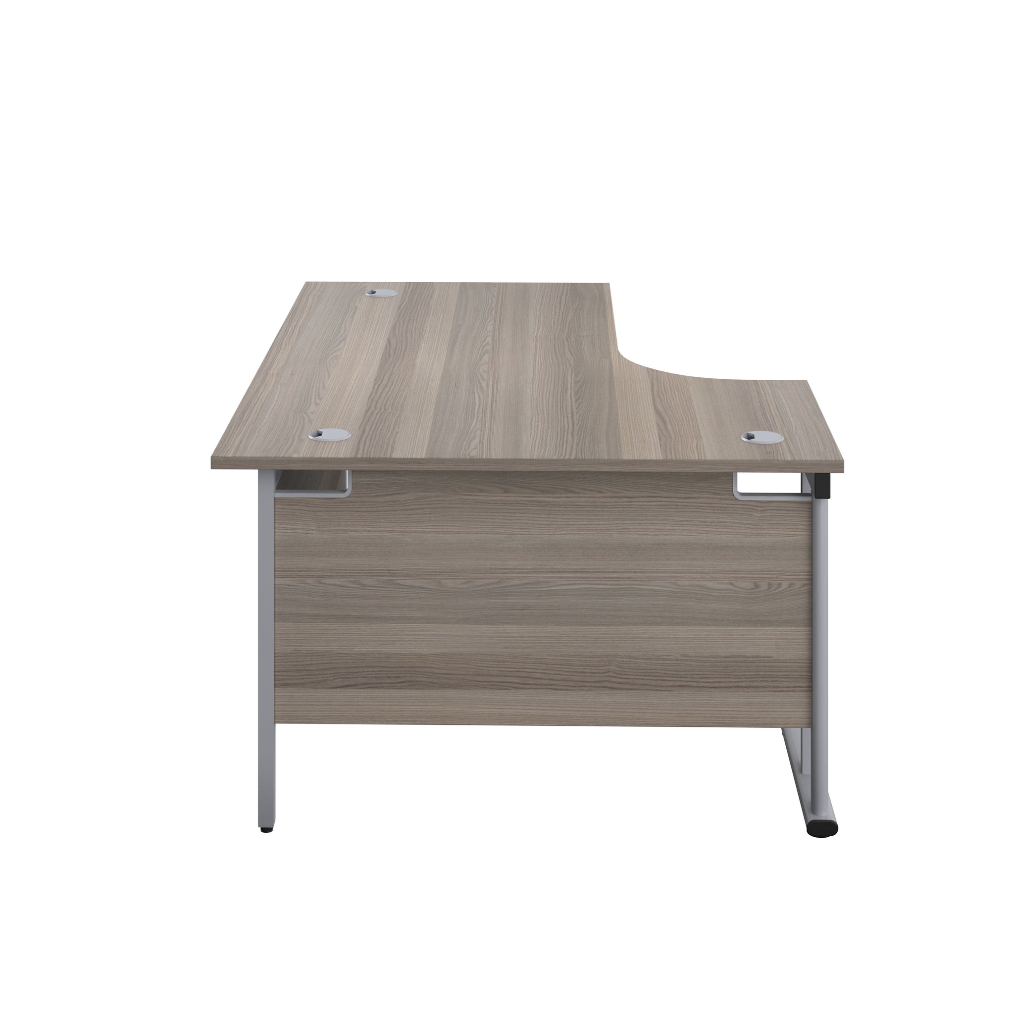 Twin Upright Left Hand 1600mm Crescent Desk