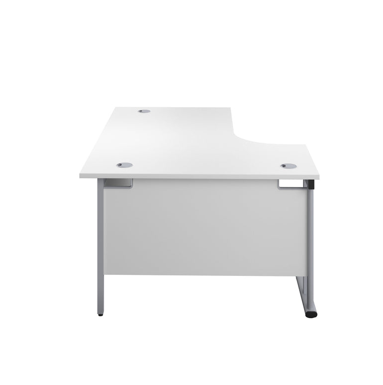 Twin Upright Left Hand 1600mm Crescent Desk