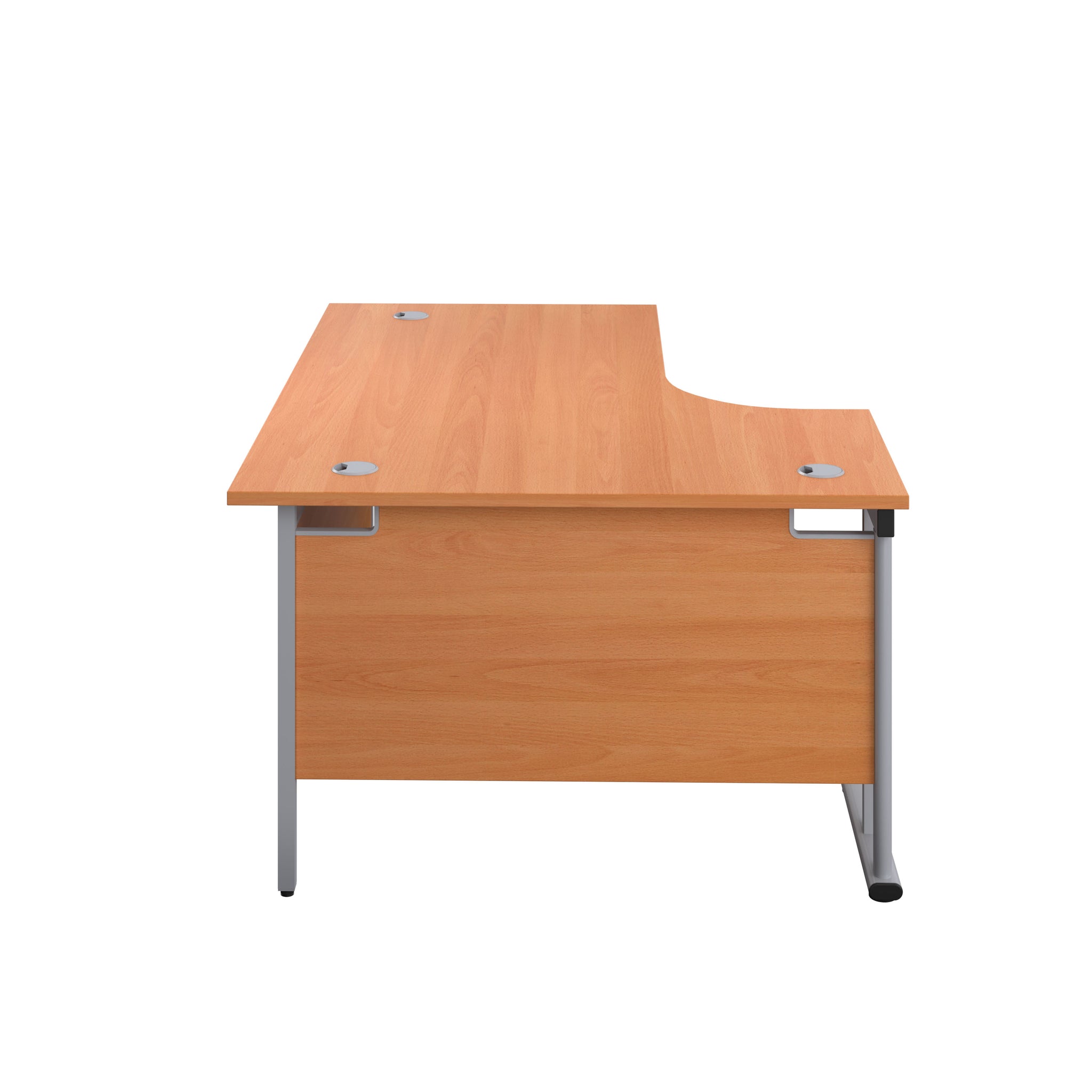 Twin Upright Left Hand 1600mm Crescent Desk