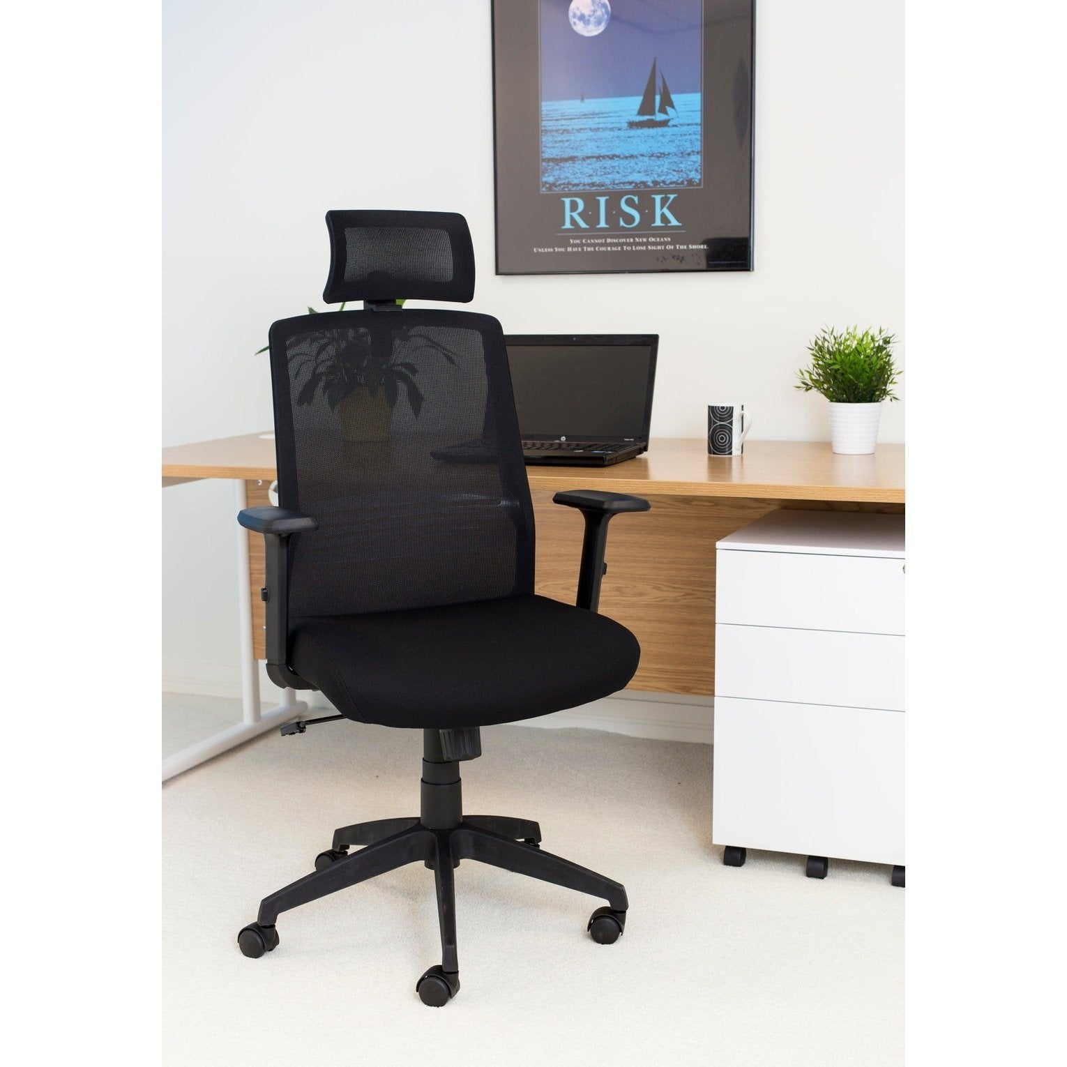 Denali High Back Mesh Chair With Headrest