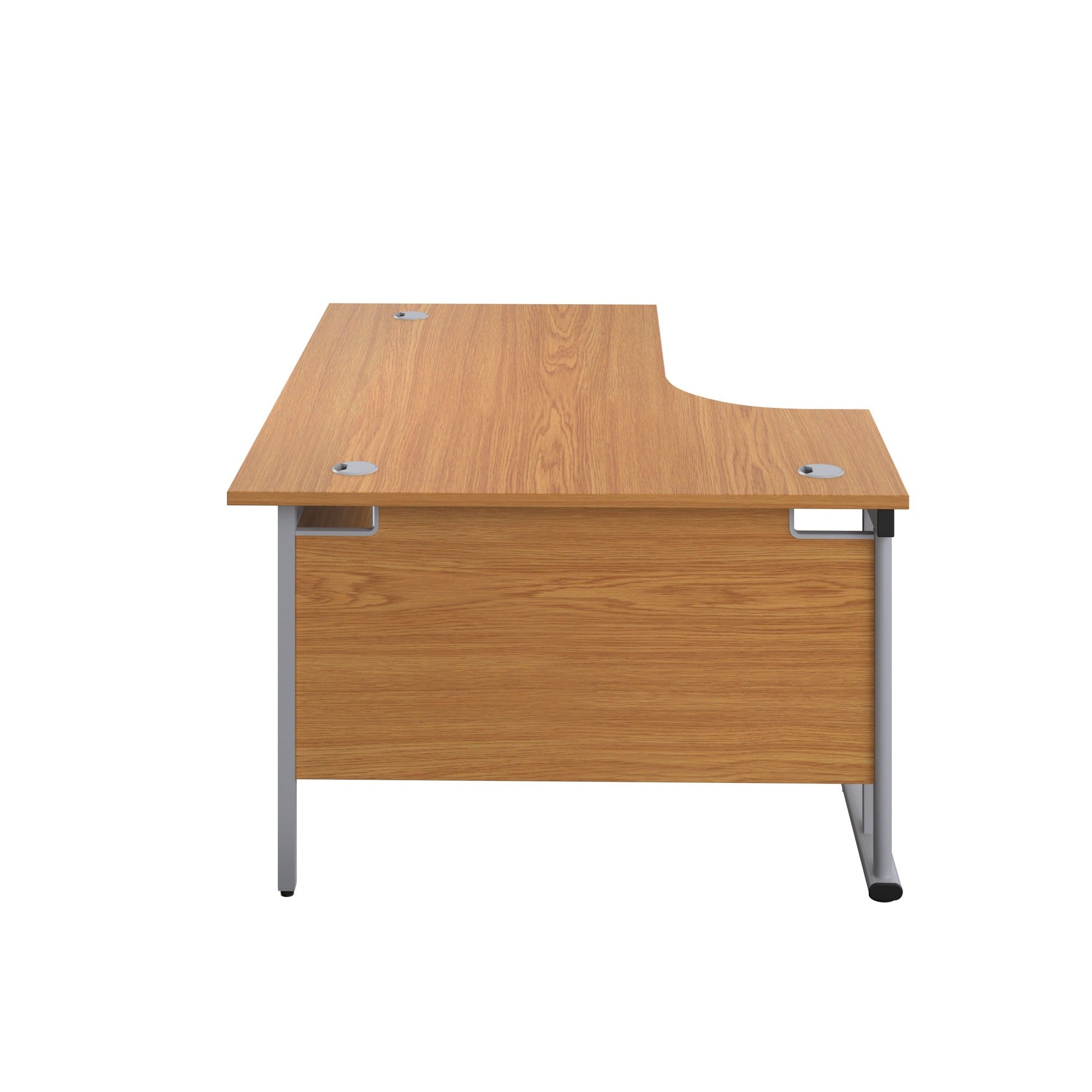 Twin Upright Left Hand 1600mm Crescent Desk
