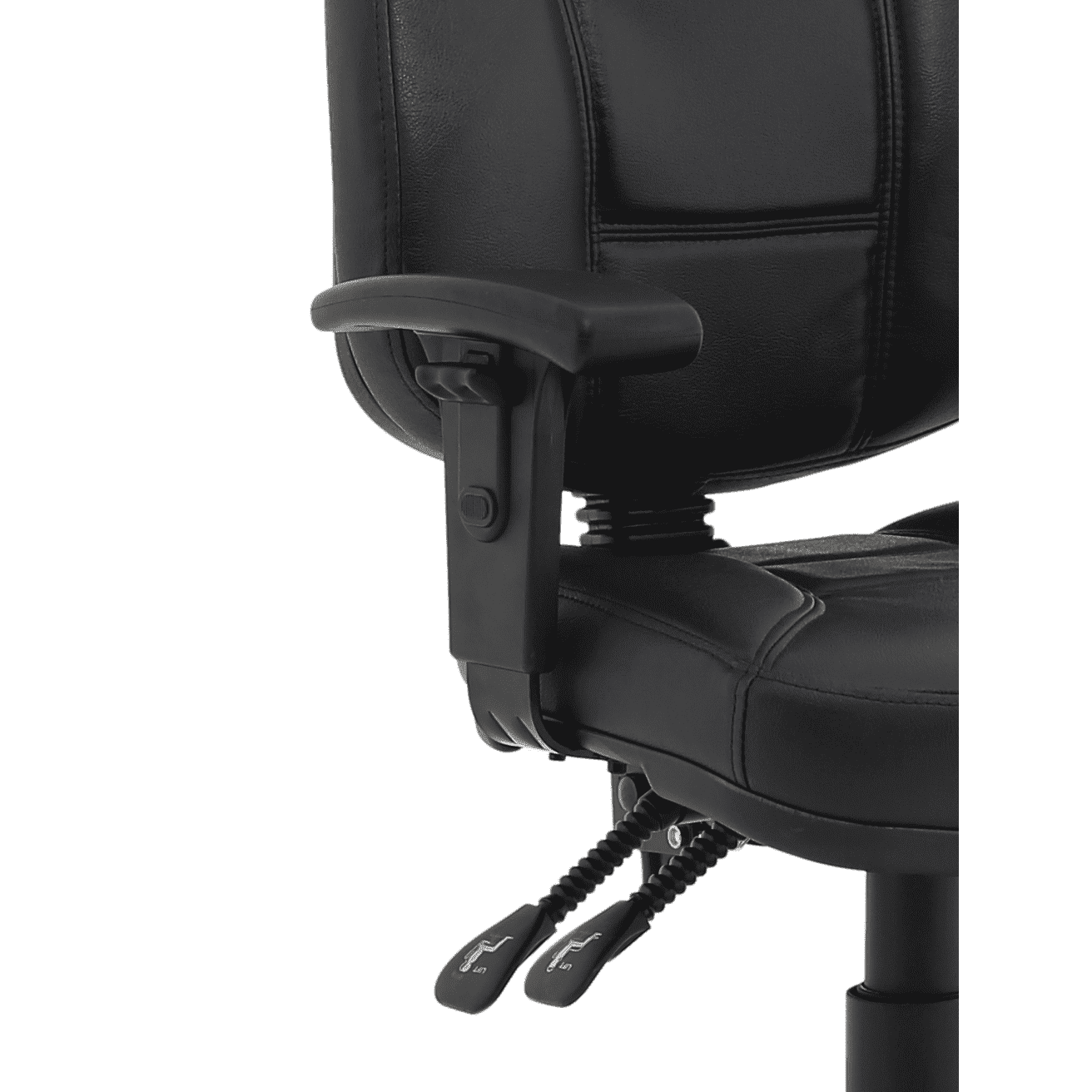 Jackson Height Adjustable Arms Office Chair - Soft Bonded Leather, Flat Packed, 1-Year Guarantee, 14kg - 94019080