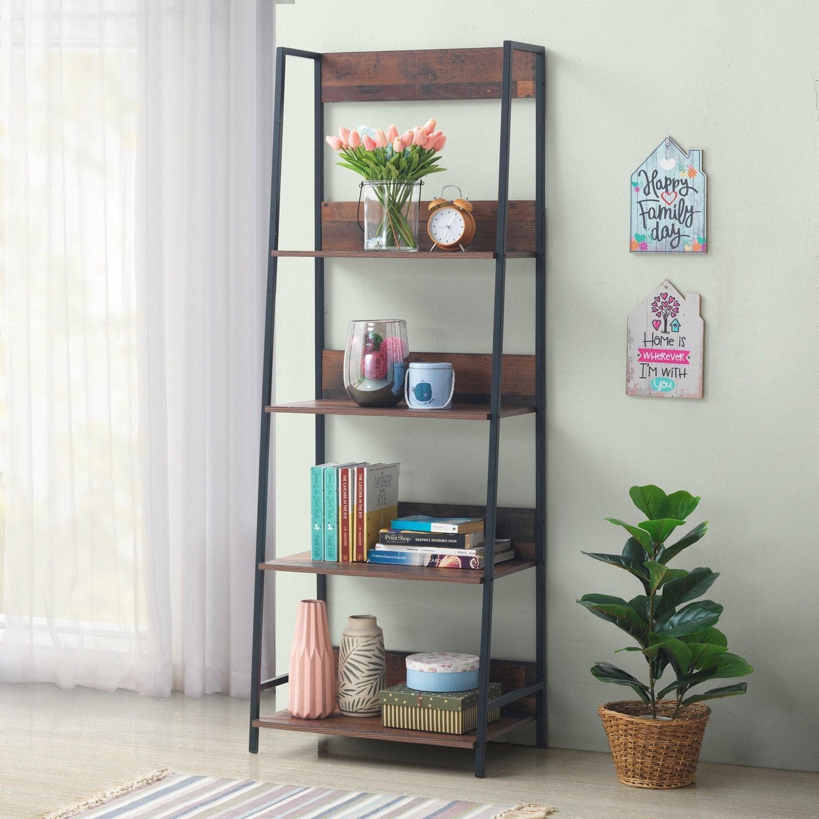 Abbey Slim Bookcase Shelves allhomely