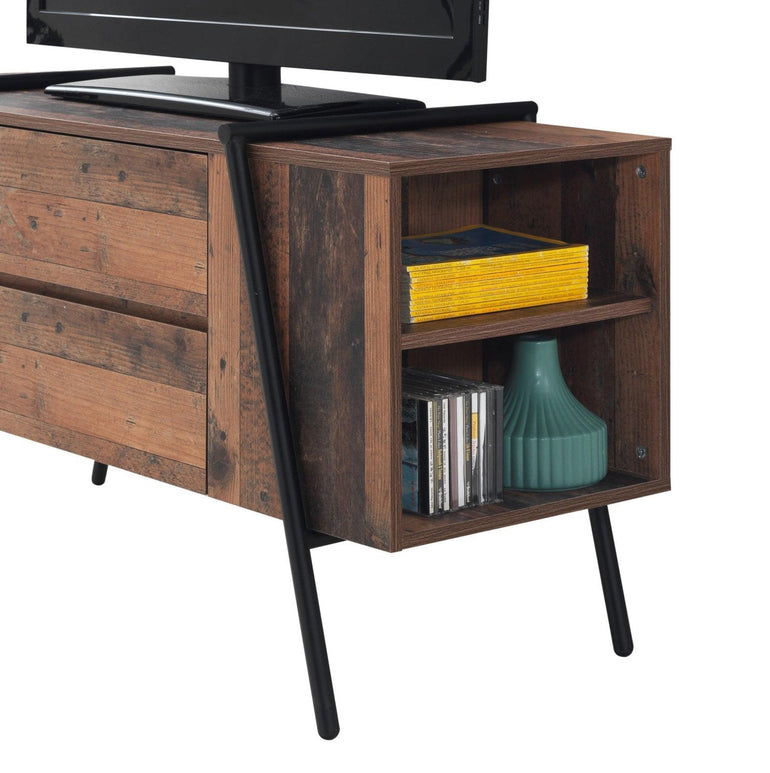 Abbey TV Cabinet Drawers Shelves allhomely