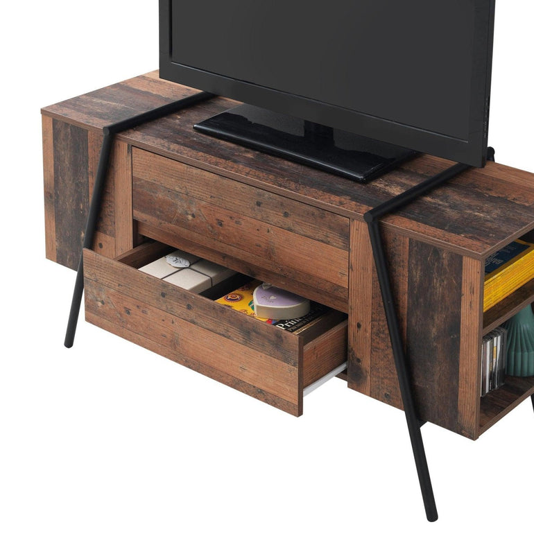 Abbey TV Cabinet Drawers Shelves allhomely