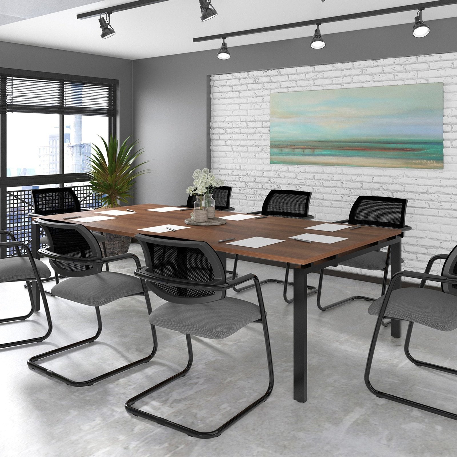 Adapt square boardroom table - Office Products Online