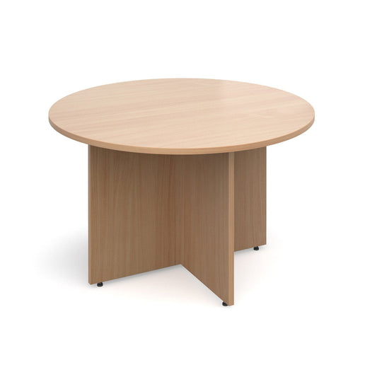 Arrow head leg circular meeting table - Office Products Online